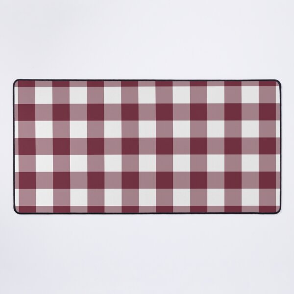 Item preview, White And Burgundy Gingham Pattern designed and sold by pattern-archive.