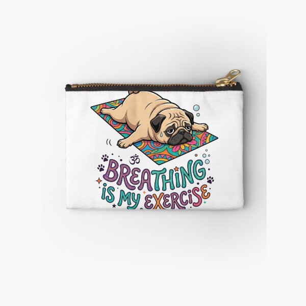 Item preview, Breathing Is My Exercise Pug Yoga Funny Shirt designed and sold by Tong4130.