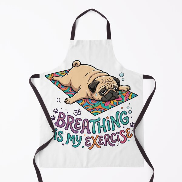Item preview, Breathing Is My Exercise Pug Yoga Funny Shirt designed and sold by Tong4130.
