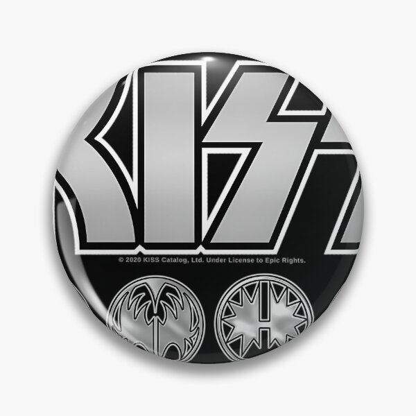 Item preview, Kiss Logo Silver V3 Starchild Demon Spaceman Catman designed and sold by WOWmyDesign.