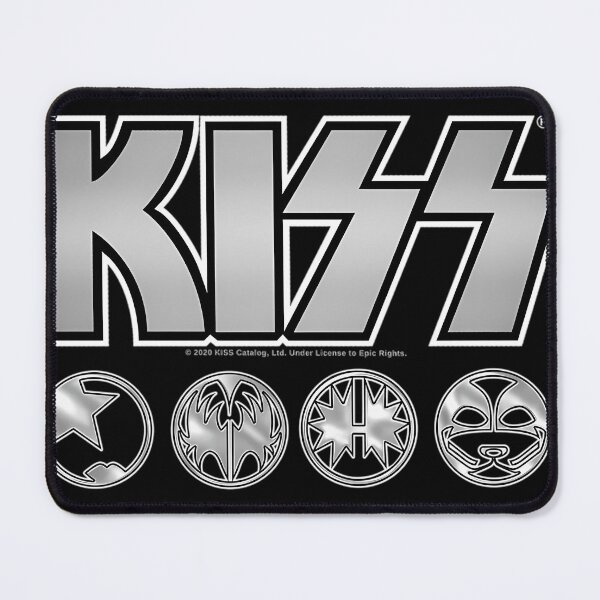 Item preview, Kiss Logo Silver V3 Starchild Demon Spaceman Catman designed and sold by WOWmyDesign.