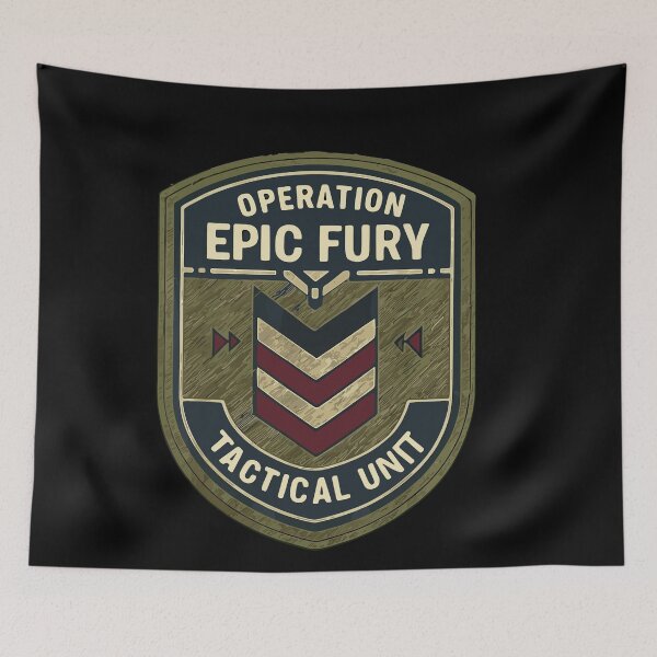 Item preview, Operation Epic Fury Tactical Unit Commander Patch 80s Graphic designed and sold by RDGNR.