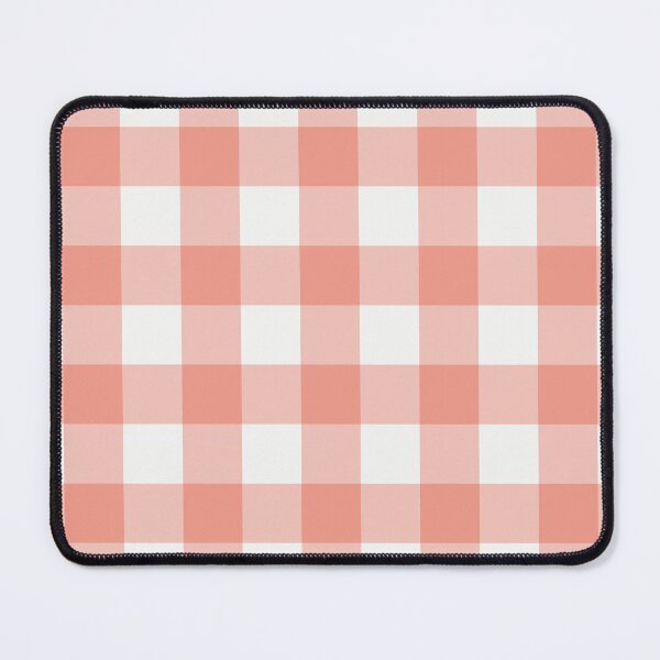 Item preview, White And Coral Gingham Pattern designed and sold by pattern-archive.
