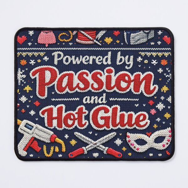 Item preview, Powered by Passion and Hot Glue Knitting Patterns designed and sold by Mauswohn.