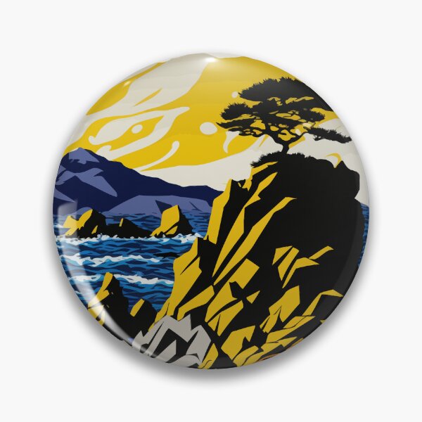 Item preview, A Day at the Beach Rocky Island and Lone Tree Artistic Art designed and sold by PixelWaveBD.