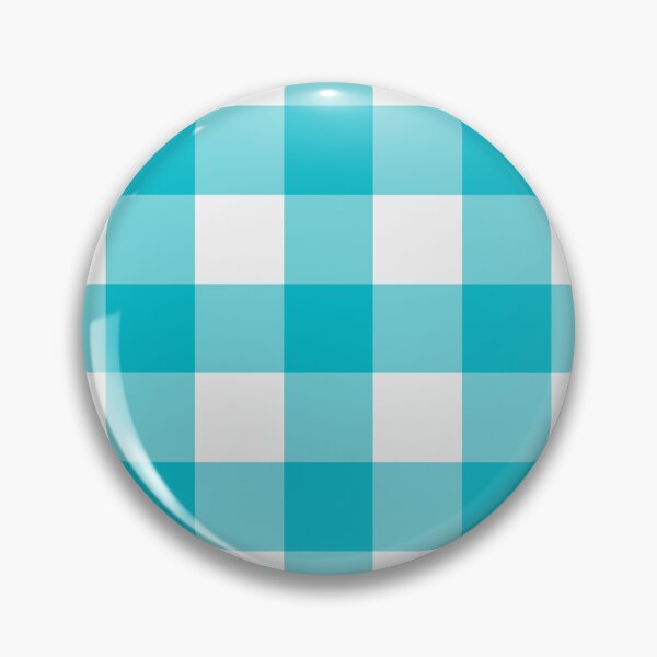 Item preview, White And Cyan Gingham Pattern designed and sold by pattern-archive.