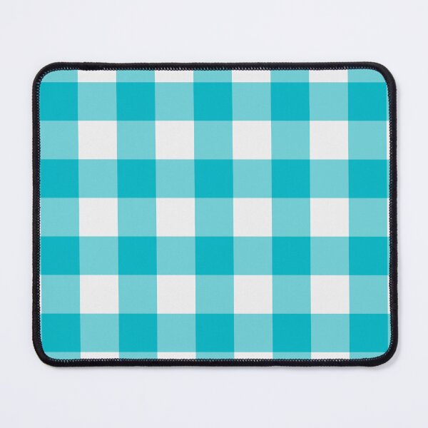 Item preview, White And Cyan Gingham Pattern designed and sold by pattern-archive.