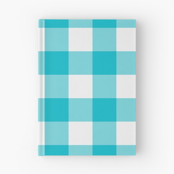 Item preview, White And Cyan Gingham Pattern designed and sold by pattern-archive.