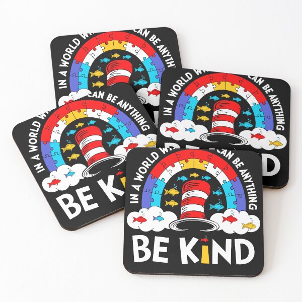 Item preview, In A World Where You Can Be Anything Be Kind Autism Awareness Dr. Seuss designed and sold by RDGNR.