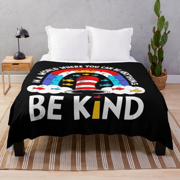 Item preview, In A World Where You Can Be Anything Be Kind Autism Awareness Dr. Seuss designed and sold by RDGNR.