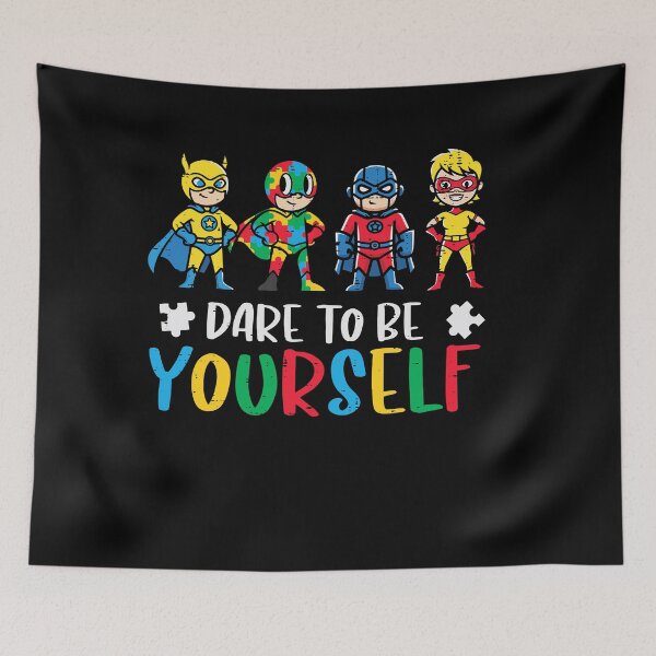 Item preview, Autism Superheroes Dare To Be Yourself Awareness Kids designed and sold by RDGNR.