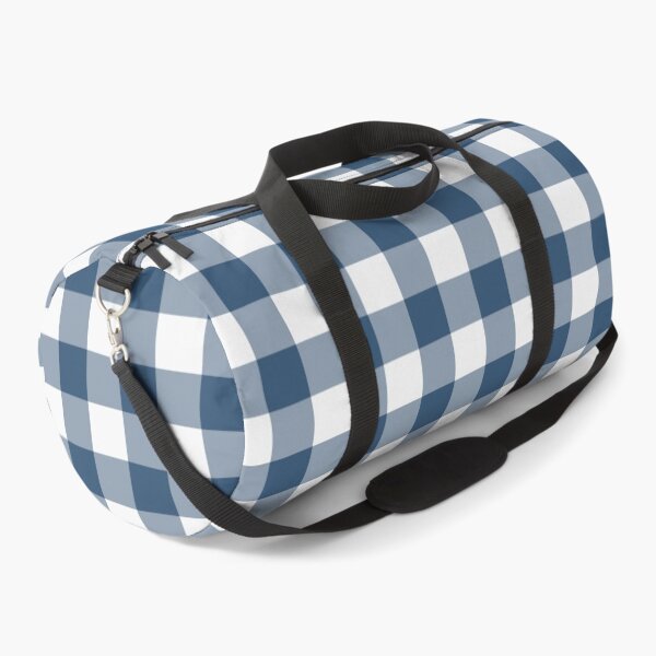 Item preview, White And Denim Gingham Pattern designed and sold by pattern-archive.