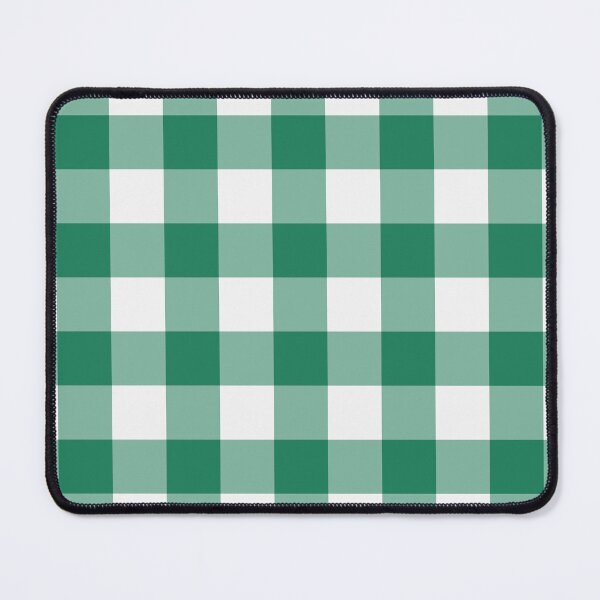 Item preview, White And Green Gingham Pattern designed and sold by pattern-archive.