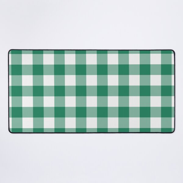 Item preview, White And Green Gingham Pattern designed and sold by pattern-archive.