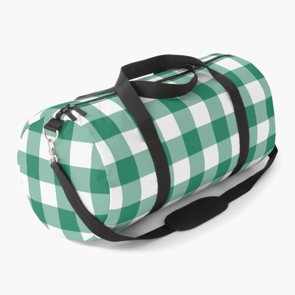 Item preview, White And Green Gingham Pattern designed and sold by pattern-archive.