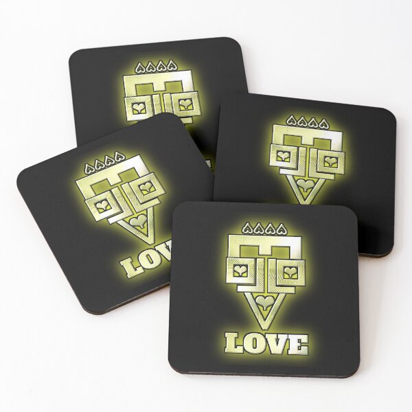 Item preview, Golden face of LOVE logo. designed and sold by Giulivo Store Graphic.