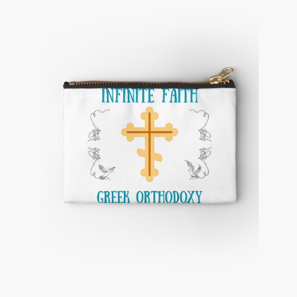 Item preview, Gift for a Religious, Orthodox, Christian Person.  Infinite Faith Greek Orthodoxy.  designed and sold by ShrimpAndGrits.