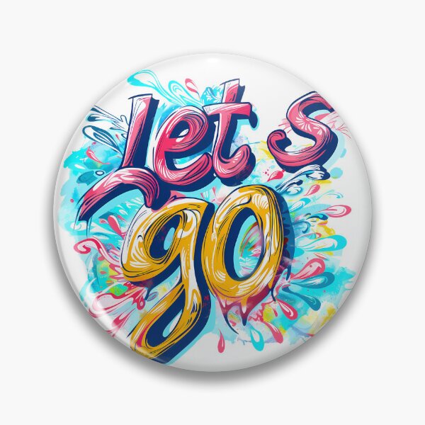 Item preview, Let's Go Graffiti Motivational Art - Neon Drip Street Style Print designed and sold by DesignArtist.ia.