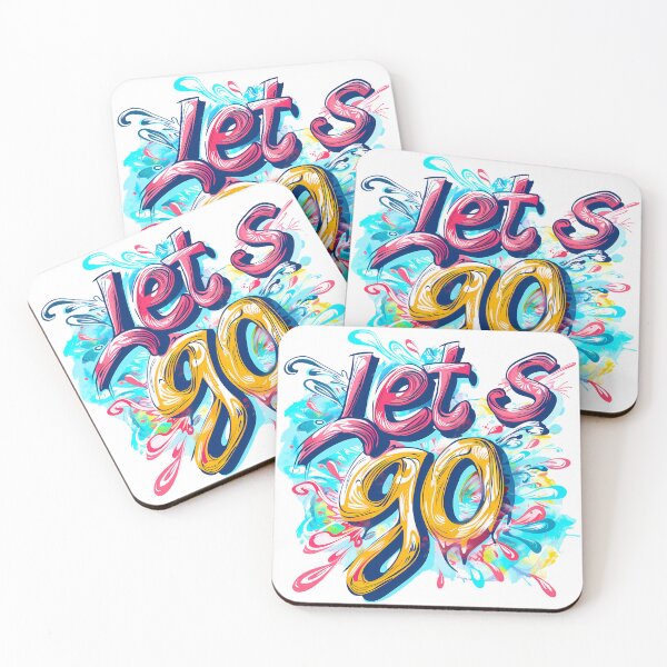 Item preview, Let's Go Graffiti Motivational Art - Neon Drip Street Style Print designed and sold by DesignArtist.ia.