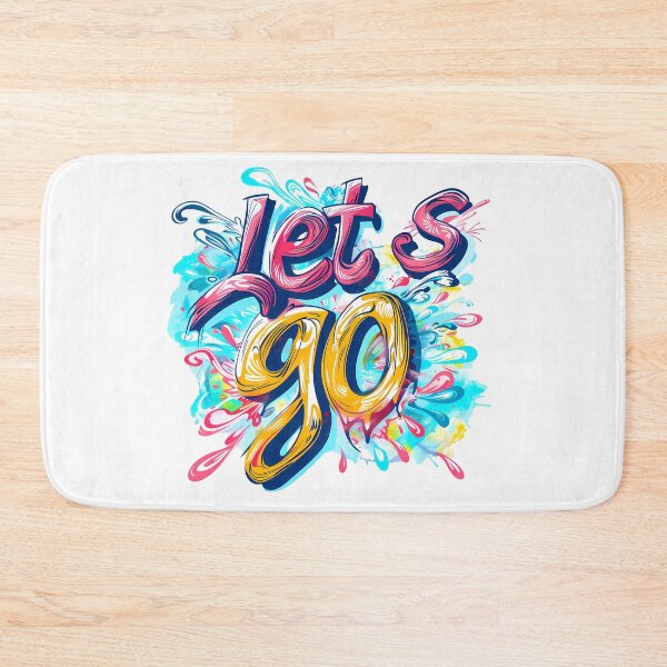 Item preview, Let's Go Graffiti Motivational Art - Neon Drip Street Style Print designed and sold by DesignArtist.ia.