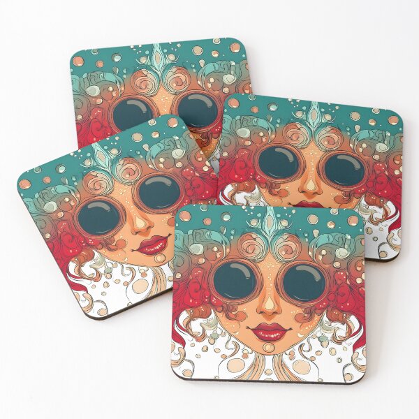 Item preview, Psychedelic Woman with Oversized Sunglasses designed and sold by Shoot-The-Moon.