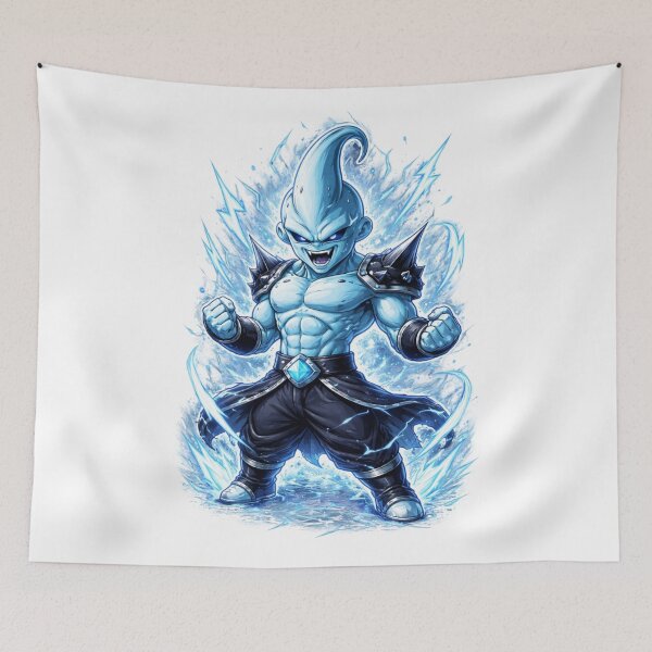 Item preview, Blue Cosmic Demon Warrior - Chibi Power Edition designed and sold by Skully-Studio.