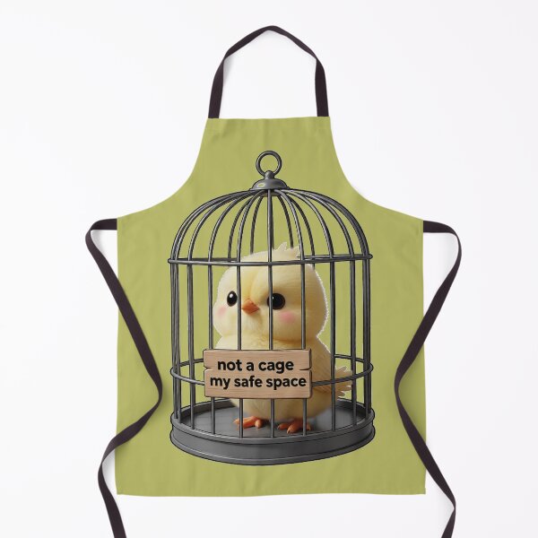 Item preview, Bird Cage Safe Space Illustration – Mental Health Awareness Art Print & Gifts designed and sold by AnimalAirtistry.