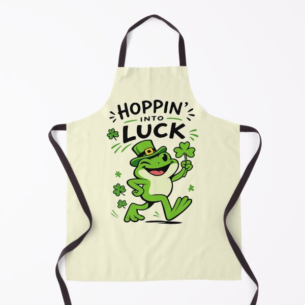 Item preview, Hoppin Into Luck St Patricks Day Frog designed and sold by Imaginationbeyond.