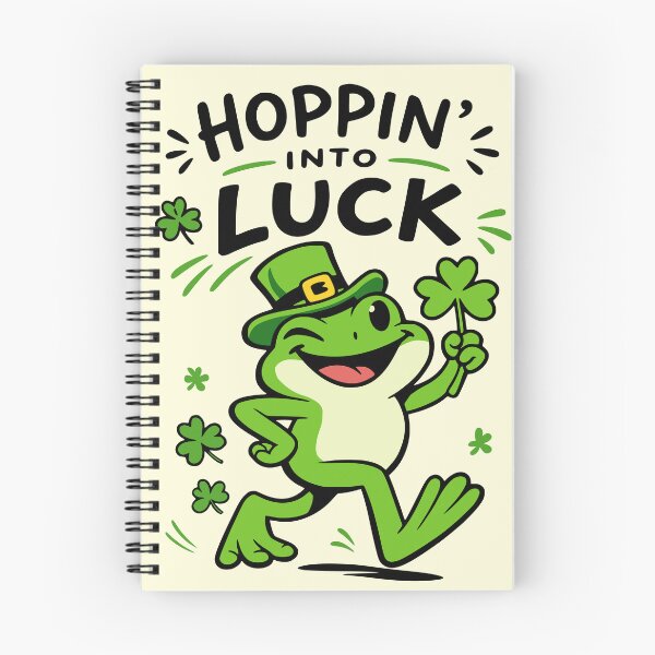 Item preview, Hoppin Into Luck St Patricks Day Frog designed and sold by Imaginationbeyond.