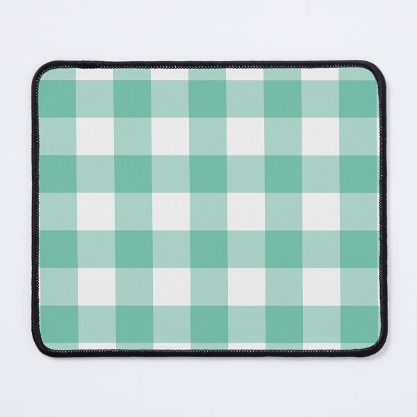 Item preview, White And Pastel Green Gingham Pattern designed and sold by pattern-archive.