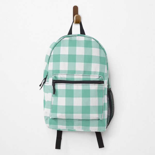 Item preview, White And Pastel Green Gingham Pattern designed and sold by pattern-archive.