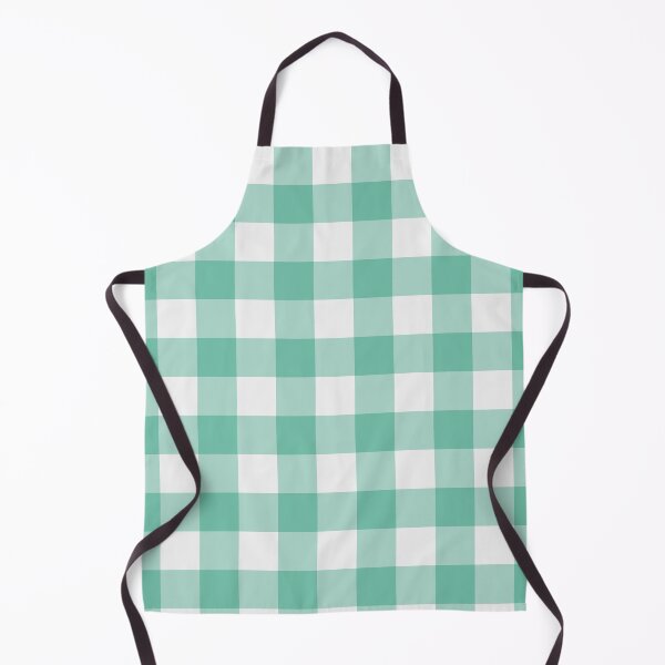 Item preview, White And Pastel Green Gingham Pattern designed and sold by pattern-archive.