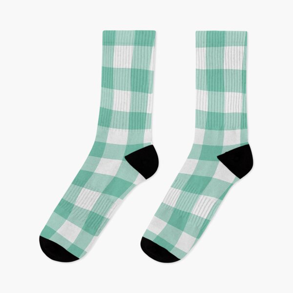 Item preview, White And Pastel Green Gingham Pattern designed and sold by pattern-archive.