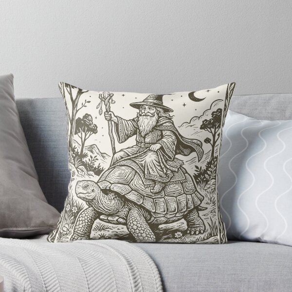 Item preview, Wizard Riding Giant Turtle Medieval Renaissance  designed and sold by Y-Vibes.