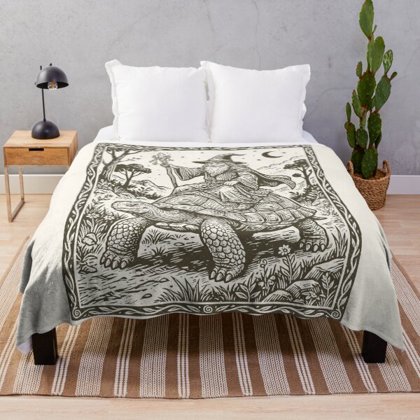 Item preview, Wizard Riding Giant Turtle Medieval Renaissance designed and sold by Y-Vibes.