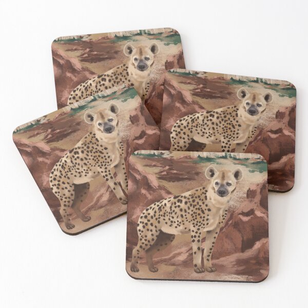 Item preview, Rivals: Spotted hyena and lions designed and sold by prntsystm.