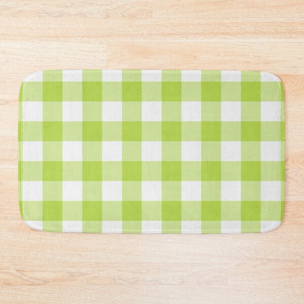 Item preview, White And Lime Gingham Pattern designed and sold by pattern-archive.