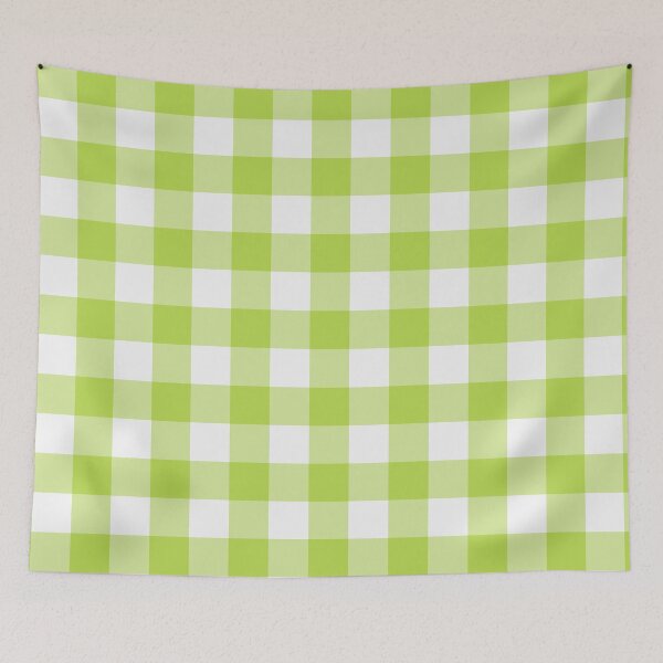 Item preview, White And Lime Gingham Pattern designed and sold by pattern-archive.