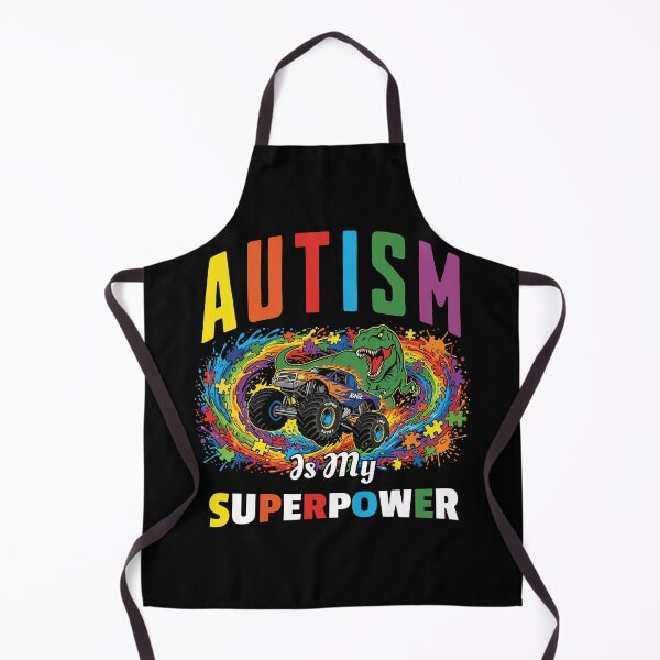 Item preview, Autism is My Superpower Monster Truck Dino T Rex designed and sold by UniTeeCo.