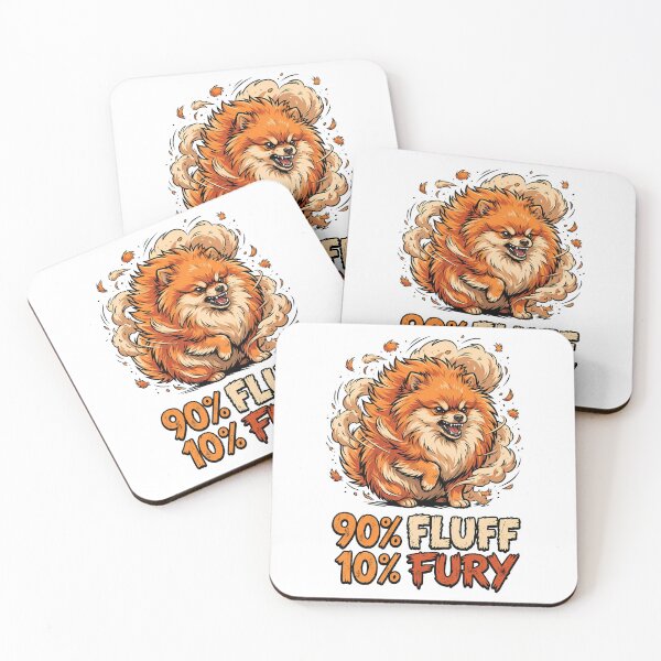 Item preview, Mostly Fluff Some Fury Pomeranian Sarcastic T Shirt designed and sold by Tong4130.