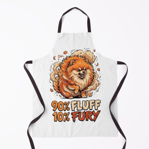 Item preview, Mostly Fluff Some Fury Pomeranian Sarcastic T Shirt designed and sold by Tong4130.