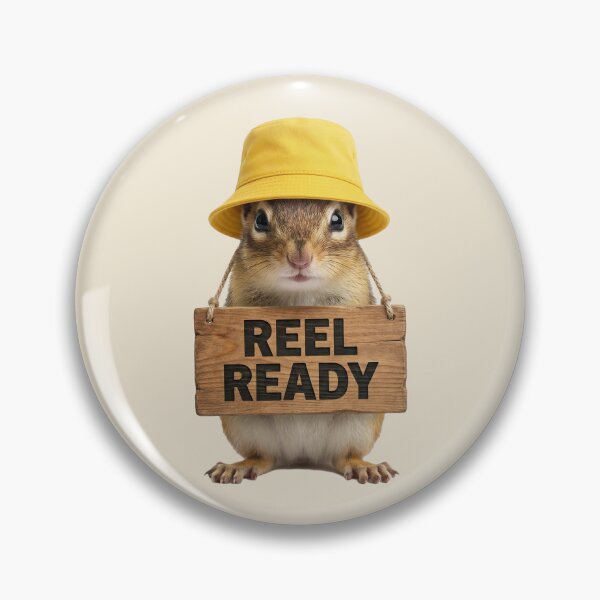 Item preview, Reel Ready Cute Chipmunk Angler designed and sold by EimSol.