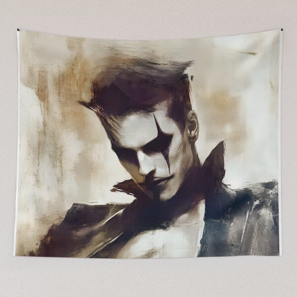 Item preview, Dark Gothic Portrait with Dramatic Face Paint designed and sold by Shoot-The-Moon.