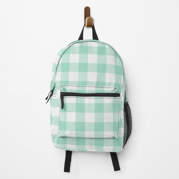 Item preview, White And Mint Gingham Pattern designed and sold by pattern-archive.