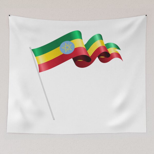 Item preview, Beautiful of  Ethiopia flag Art. designed and sold by HabeshaCreative.