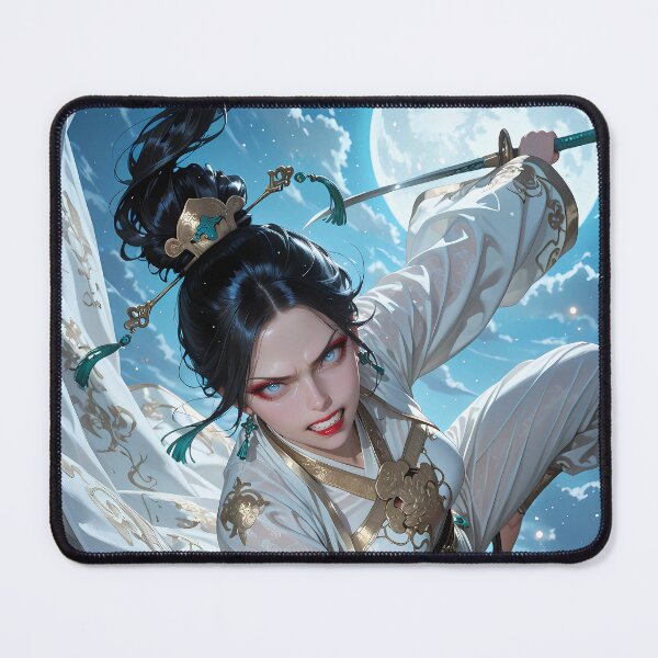 Item preview, EMPRESS YUE LIAN Descending Under Silver Moon Poster designed and sold by BorgSpareParts.