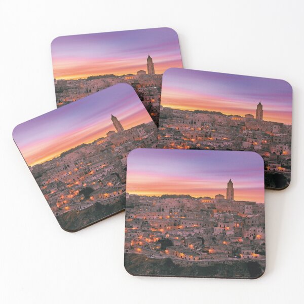Item preview, Matera's historic old town at a magical dusk designed and sold by Mauswohn.