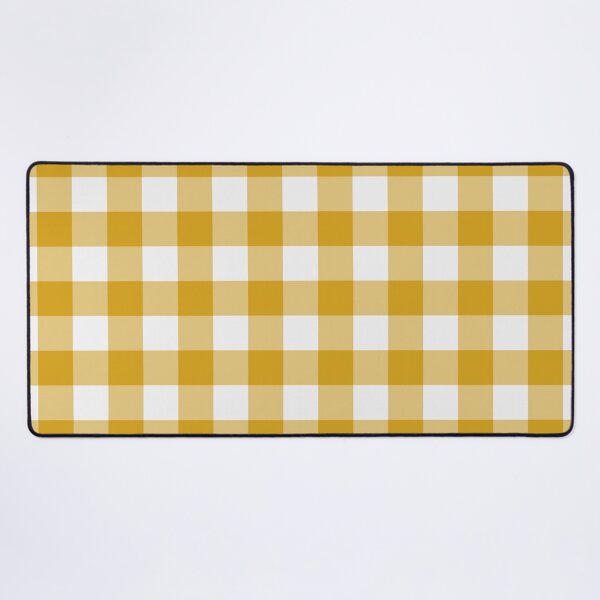 Item preview, White And Mustard Gingham Pattern designed and sold by pattern-archive.