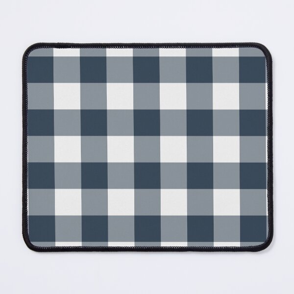 Item preview, White And Navy Gingham Pattern designed and sold by pattern-archive.