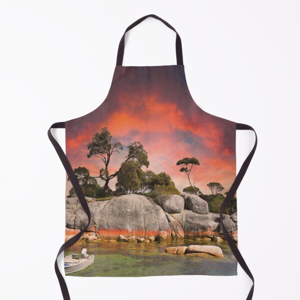 Item preview, Bay of Fires, Tasmania coast at a blazing sunset designed and sold by Mauswohn.